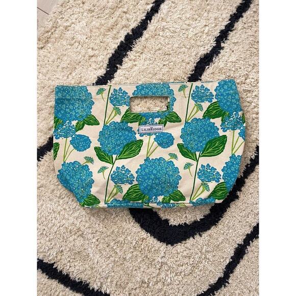The Lilibridge Bag, Hydrangea Blue foldable Cotton Canvas tote - Picture 1 of 13